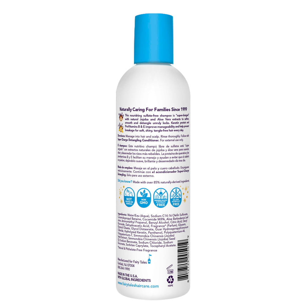 Fairy Tales pump top close-up demonstrating easy dispensing for bath-time convenience