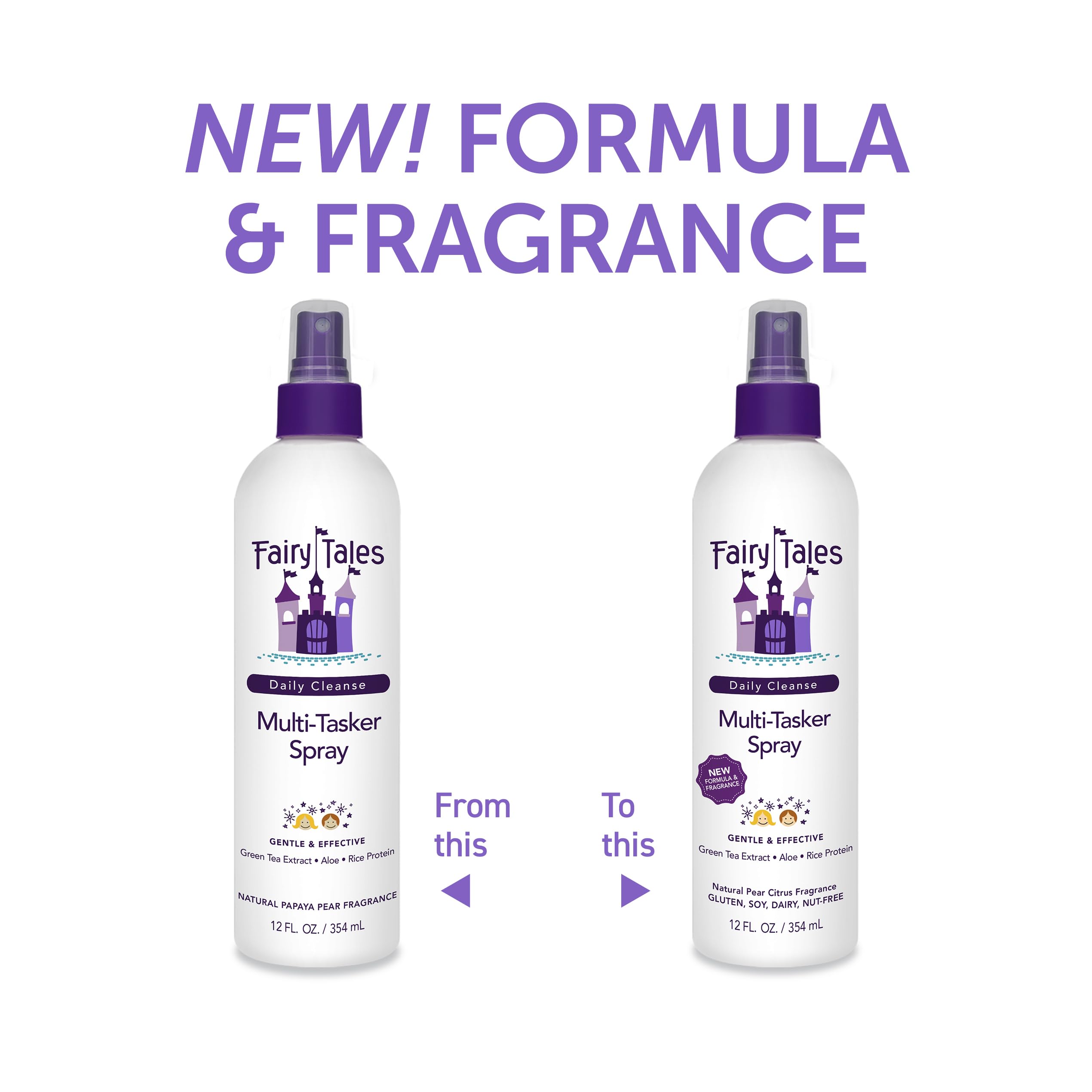 Fairy Tales spray nozzle close-up for easy, even application
