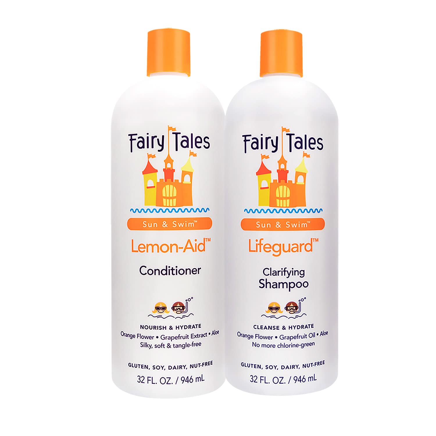Fairy Tales front packaging showing 32oz duo and family benefit