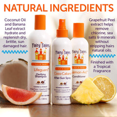 Botanical ingredients for Fairy Tales showing gentle plant benefits
