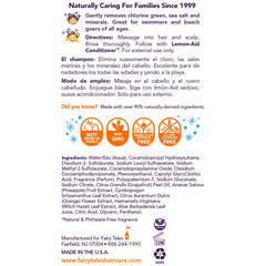 Fairy Tales shampoo pouring to show texture and easy lather for kids