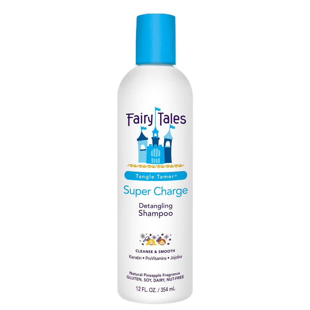 Fairy Tales front bottle view showing product and child-friendly design benefits easy identification