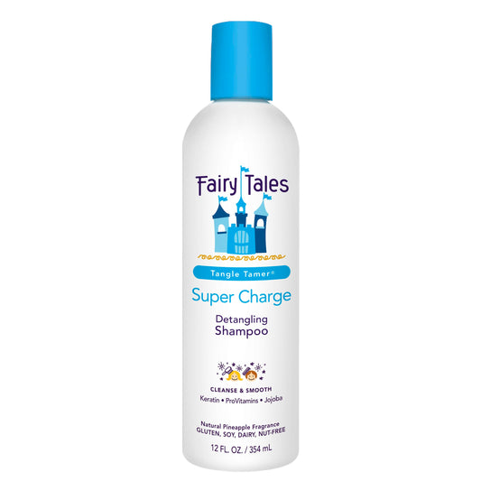 Fairy Tales front bottle view showing product and child-friendly design benefits easy identification