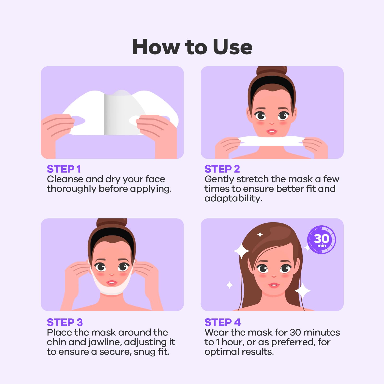 FairyFace lifestyle image of resting woman wearing mask for comfort