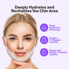 FairyFace mask applied under chin demonstrating jawline support