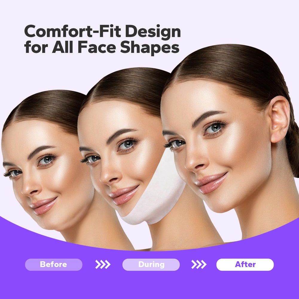 FairyFace scale comparison with hand showing easy-fit mask size
