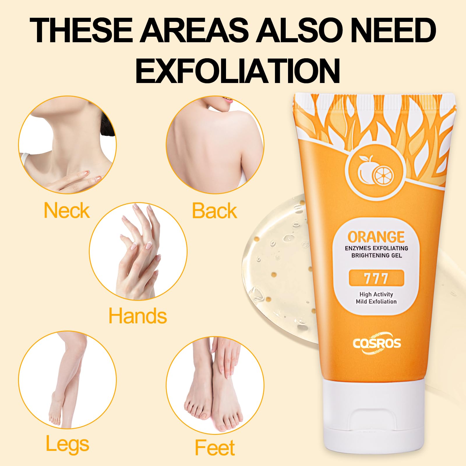 FAIRYTALESPACE ingredient label highlighting orange extracts and moisturizing agents