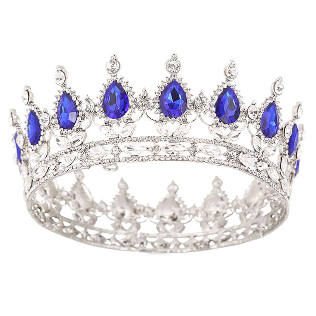 Fairyu front view silver blue crown showing regal shine and versatile style