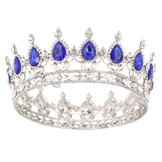 Fairyu front view silver blue crown showing regal shine and versatile style