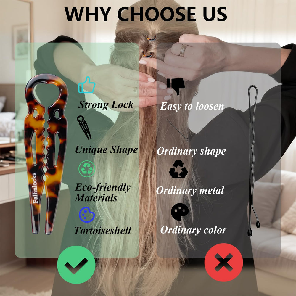 Fallinlocks acetate texture macro showing smooth finish that prevents hair snags