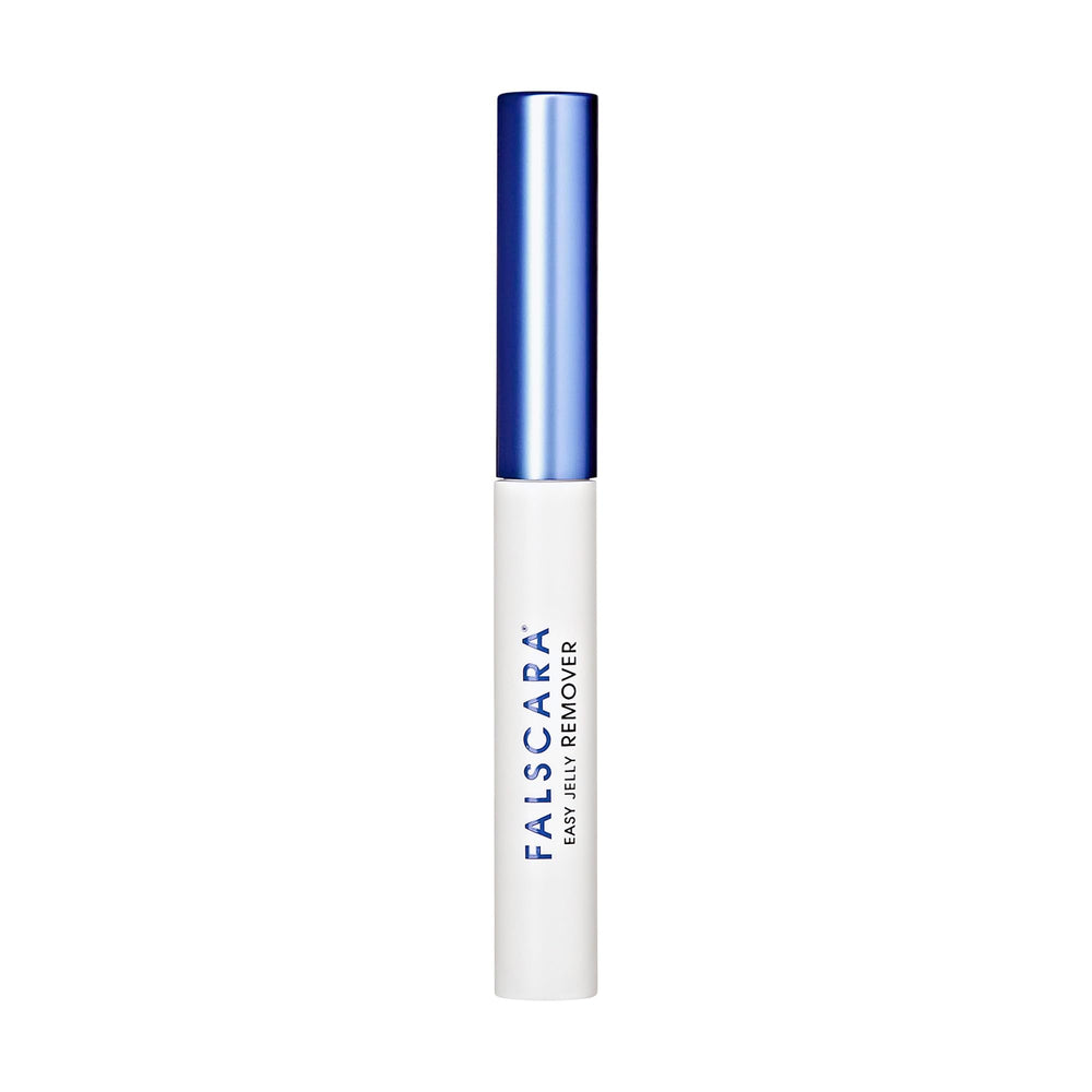 FALSCARA before and after rinsing showing clean lash line benefit