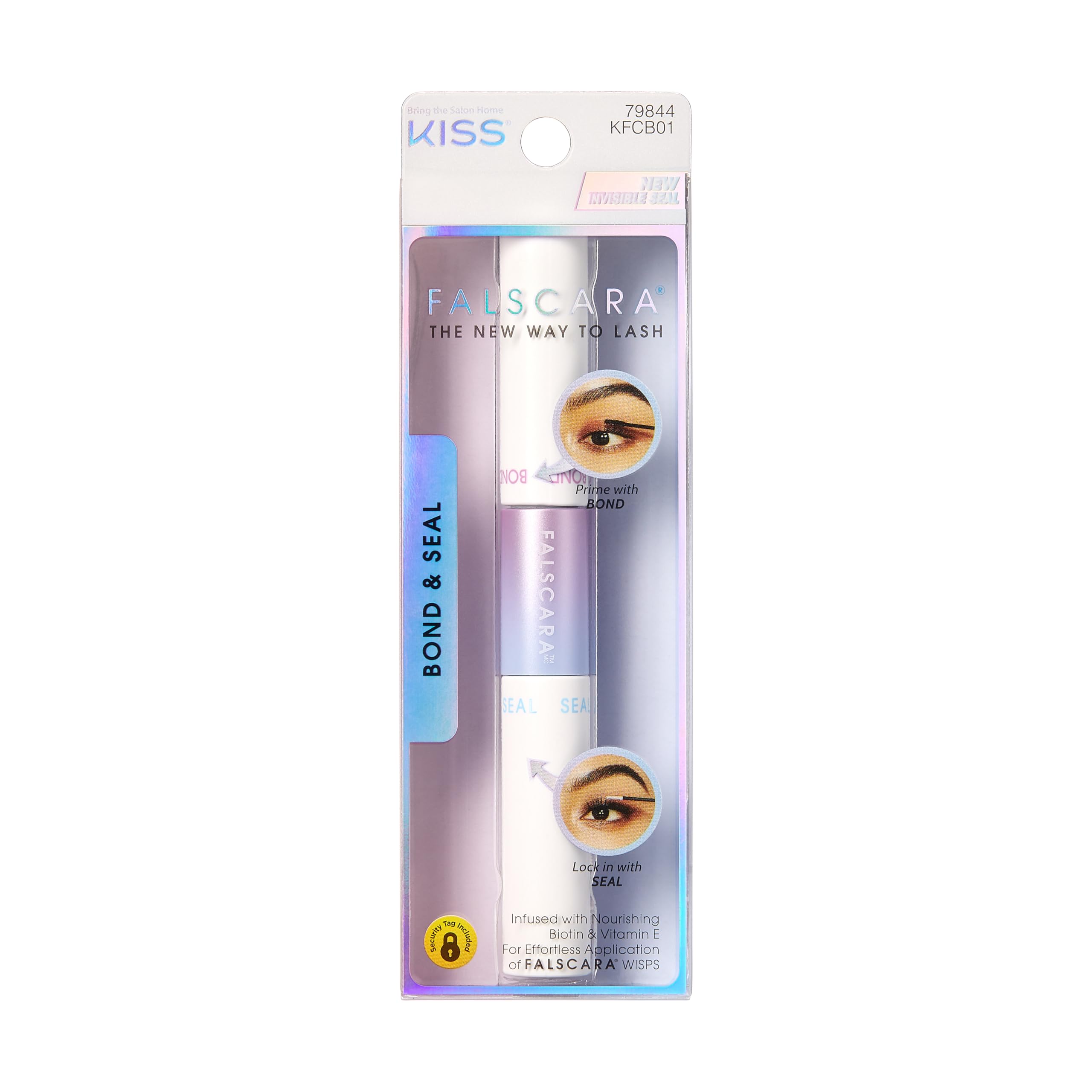 FALSCARA KISS front packaging showing bond and seal for easy selection