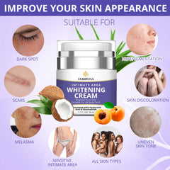 FAMIROSA tube next to hand showing size and easy daily use convenience
