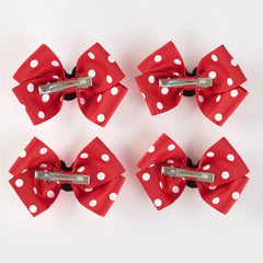 Fancheer flatlay of all four bows in packaging for gift-ready presentation