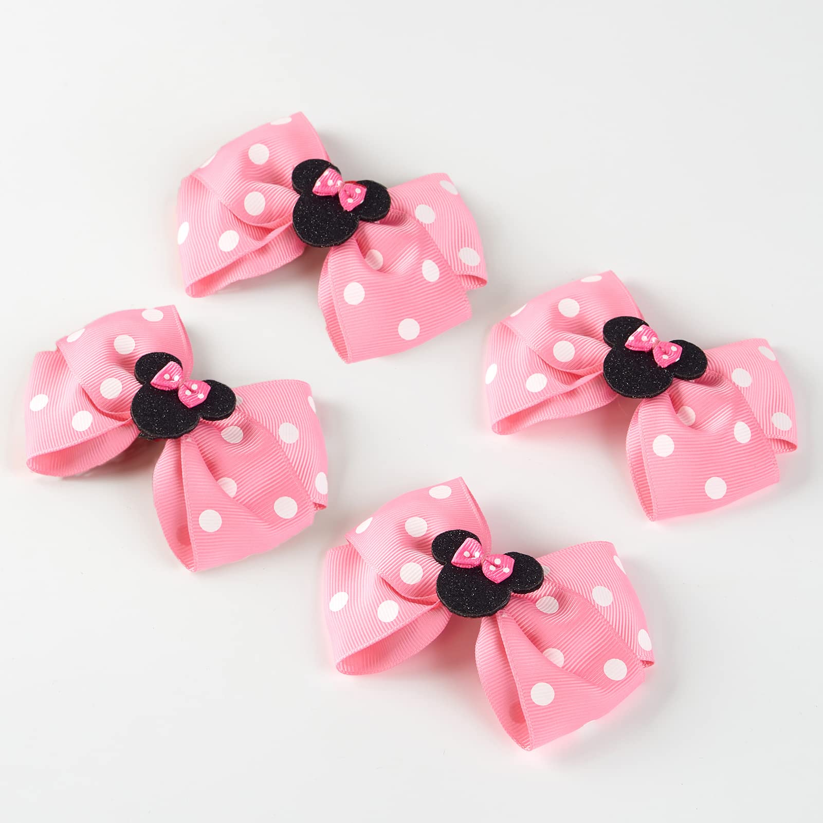 Fancheer bow clipped into a ponytail, adds instant costume charm