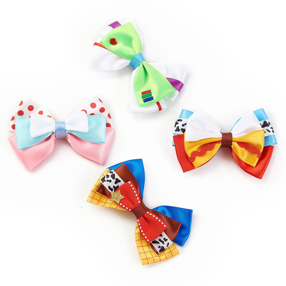 Fancheer bow size comparison with hand to show scale and suitability