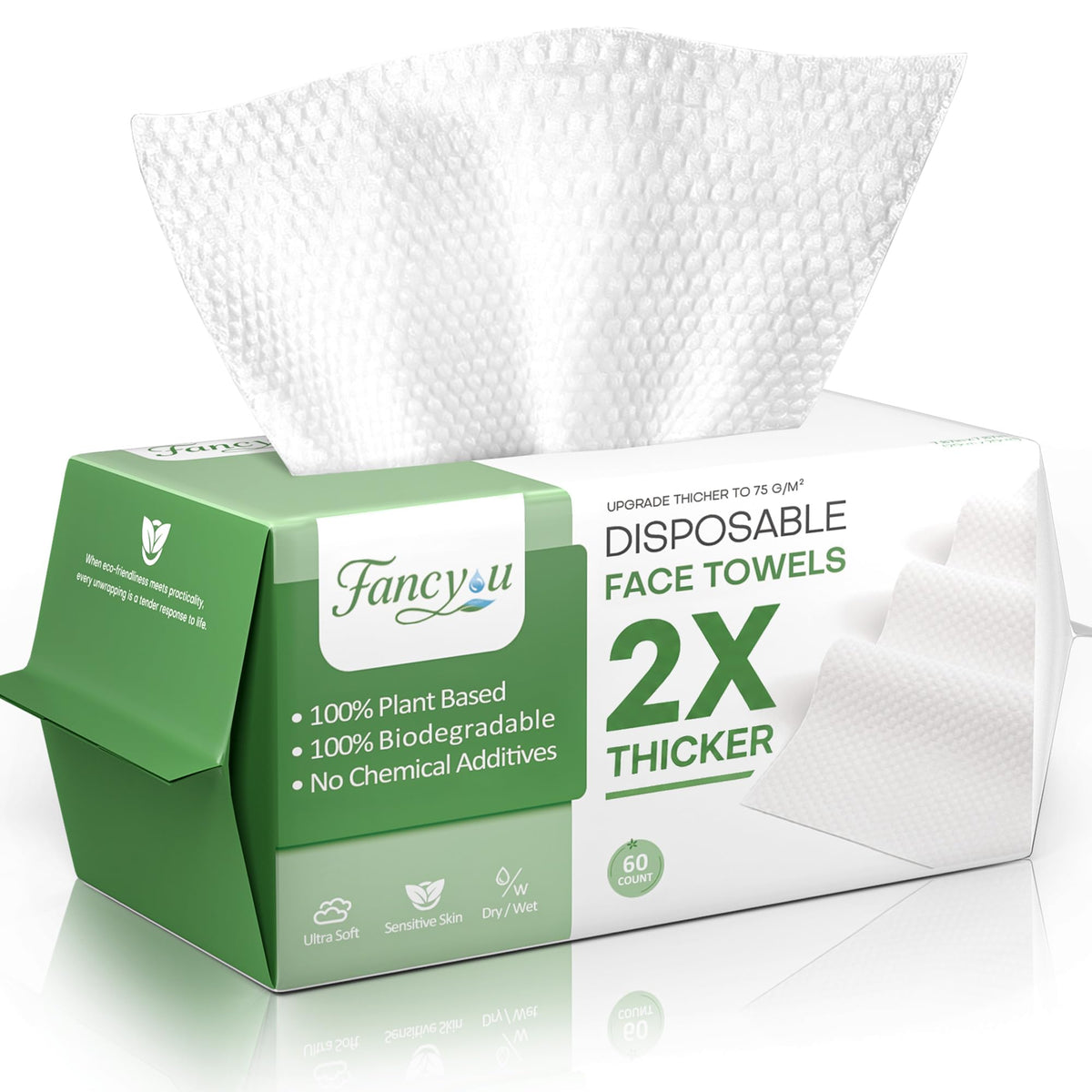 fancyou pop-up pack front view showing easy dispensing and travel convenience