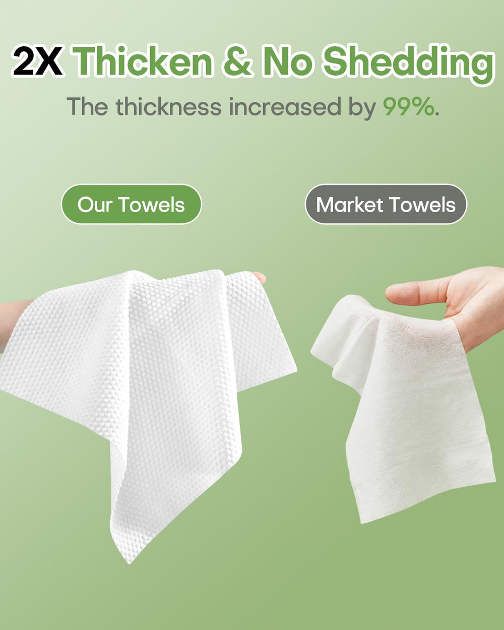 fancyou close-up honeycomb texture highlighting enhanced absorbency and softness