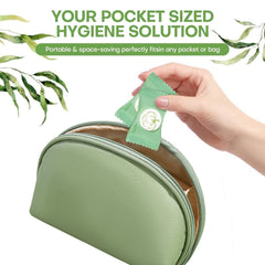 fancyou towels inside travel toiletry bag for easy on-the-go use