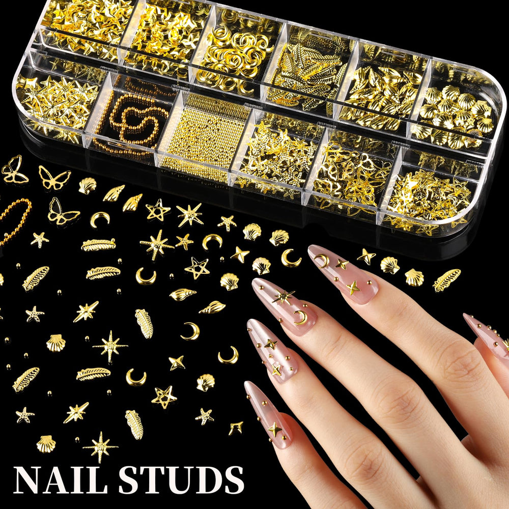 Fandamei 3D charms assortment overhead showing stars shells butterflies