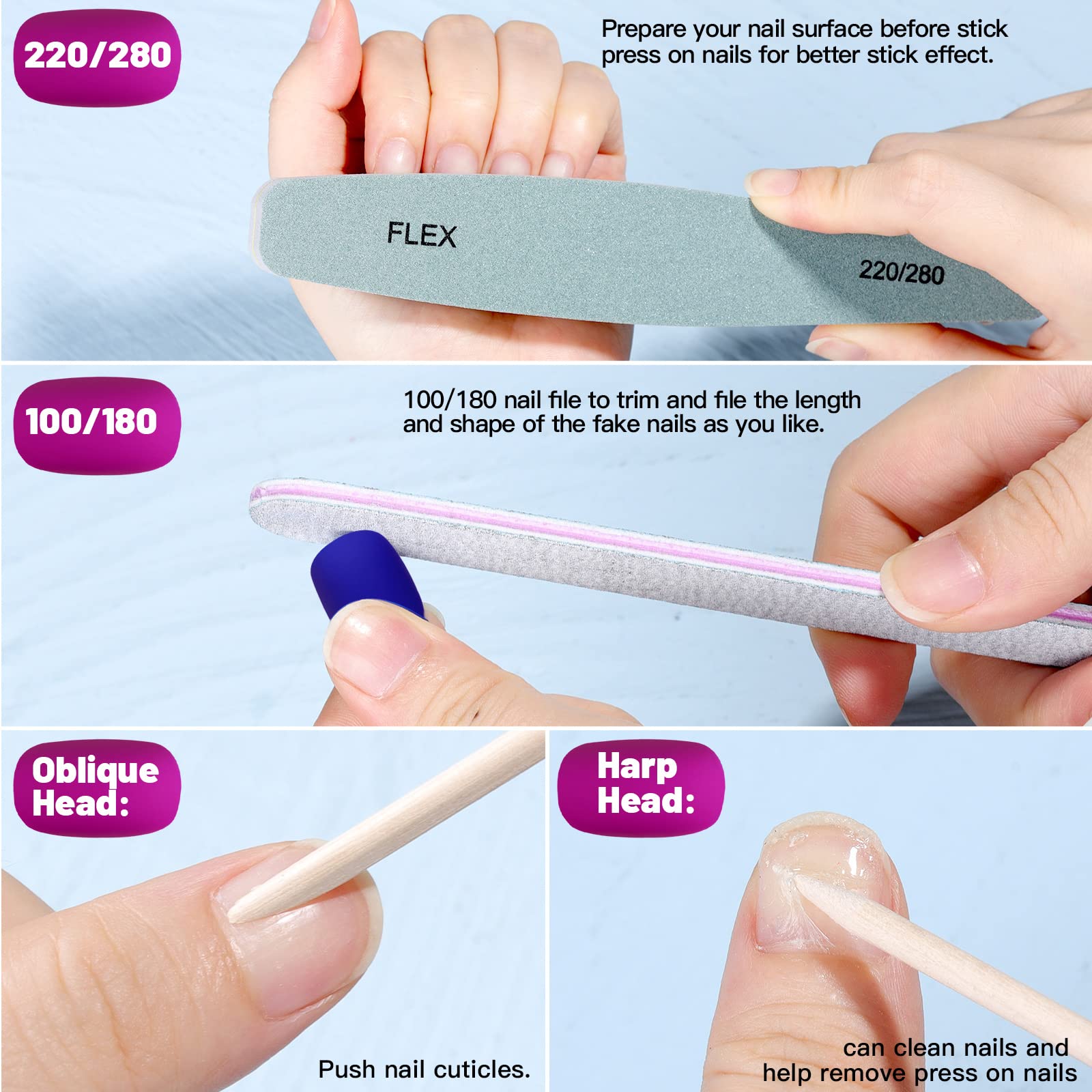 Fandamei adhesive tab sheet displaying removable tabs for damage-free wear