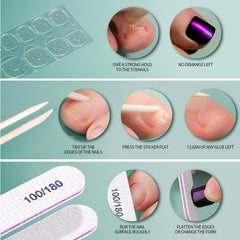 Fandamei application on model foot demonstrating simple at-home pedicure