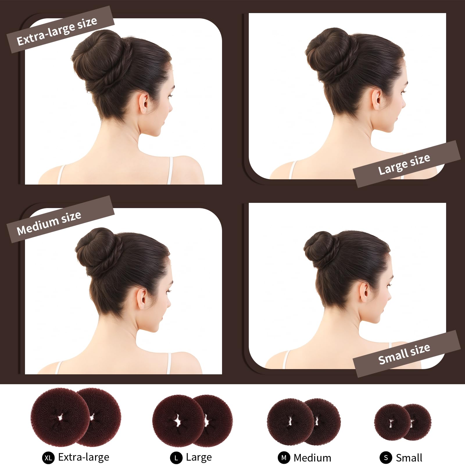 Fandamei bobby pins and elastic ties layout providing secure hold and long-lasting supplies