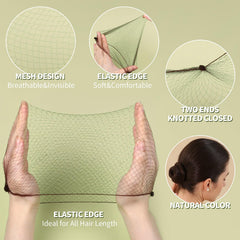 Fandamei bobby pins and black elastics detail for comfortable, strong styling