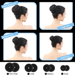 Fandamei bobby pins and elastic ties grouped to show quantity and secure fastening