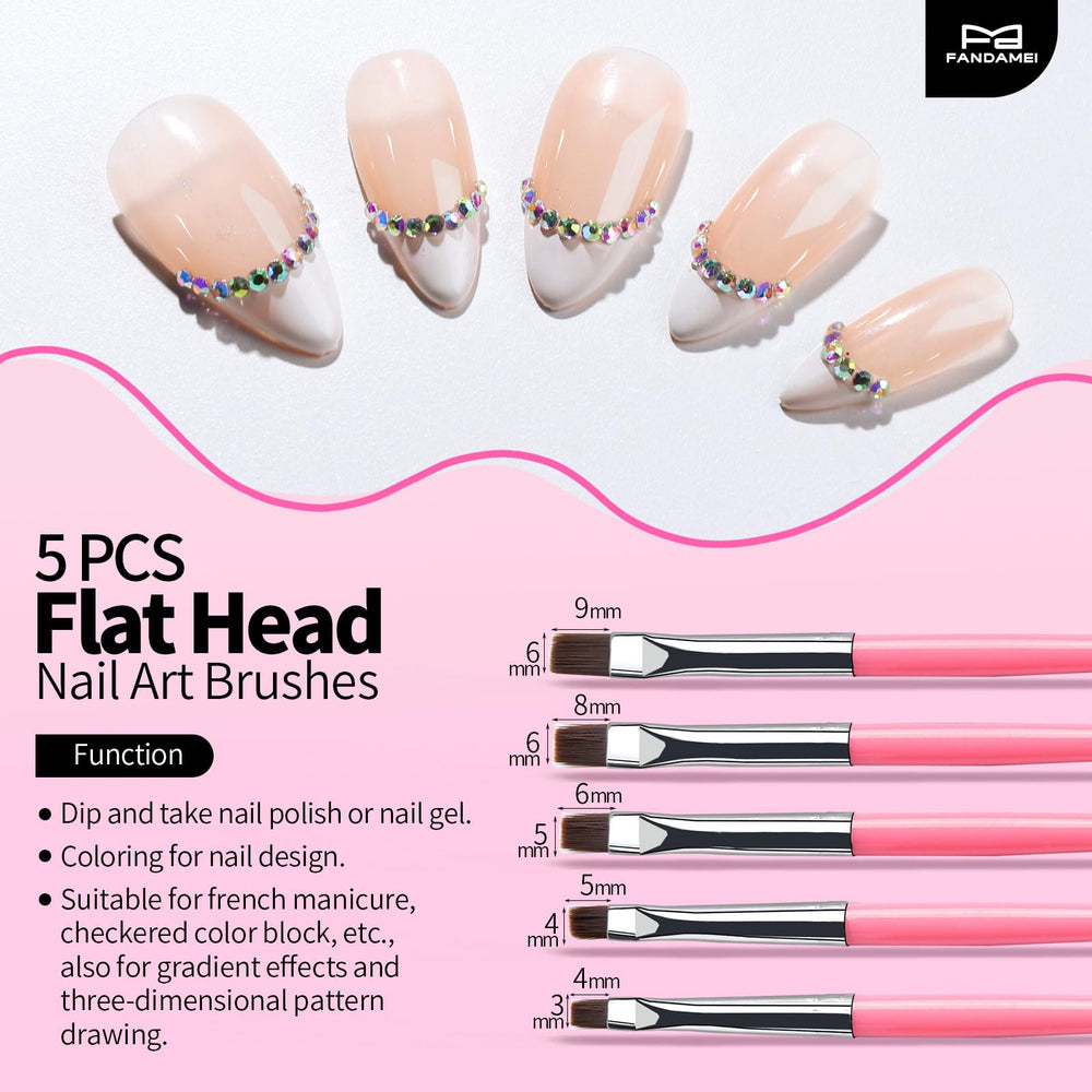 FANDAMEI brush handle close-up highlighting acrylic grip for comfortable control