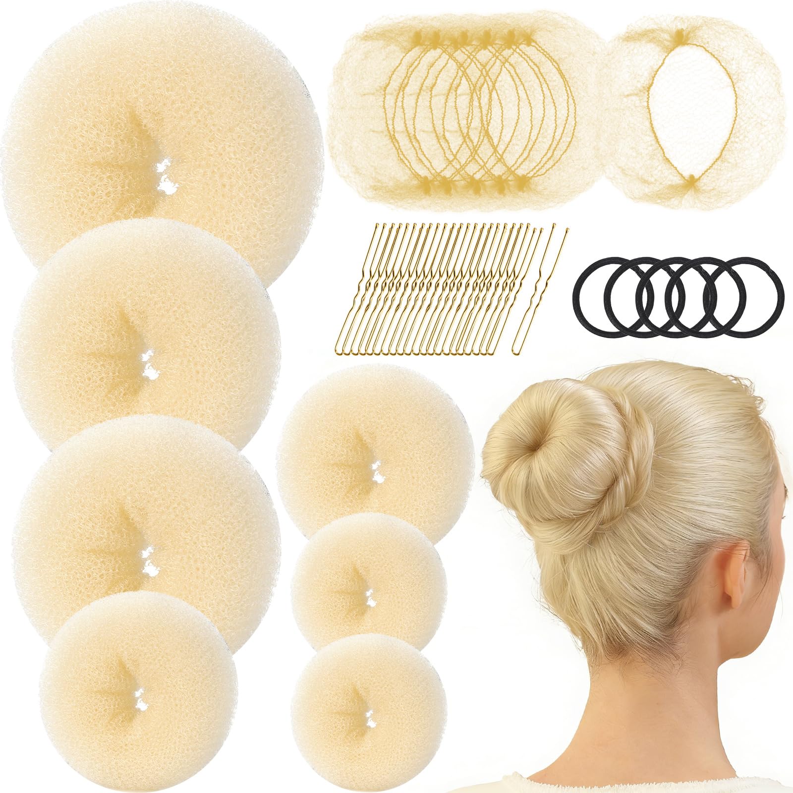 Fandamei front packaging showing full 7-piece bun maker kit, ready to style
