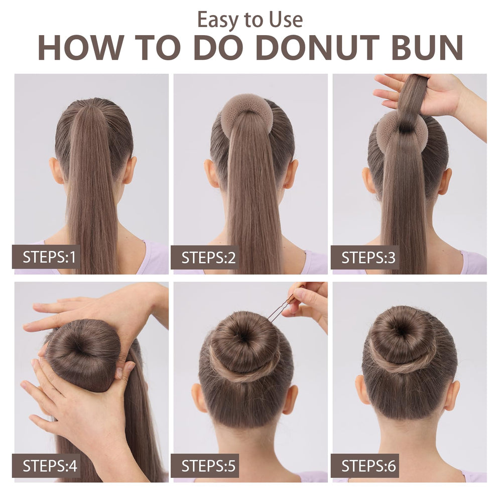 Fandamei bun on model in use creating a polished everyday look