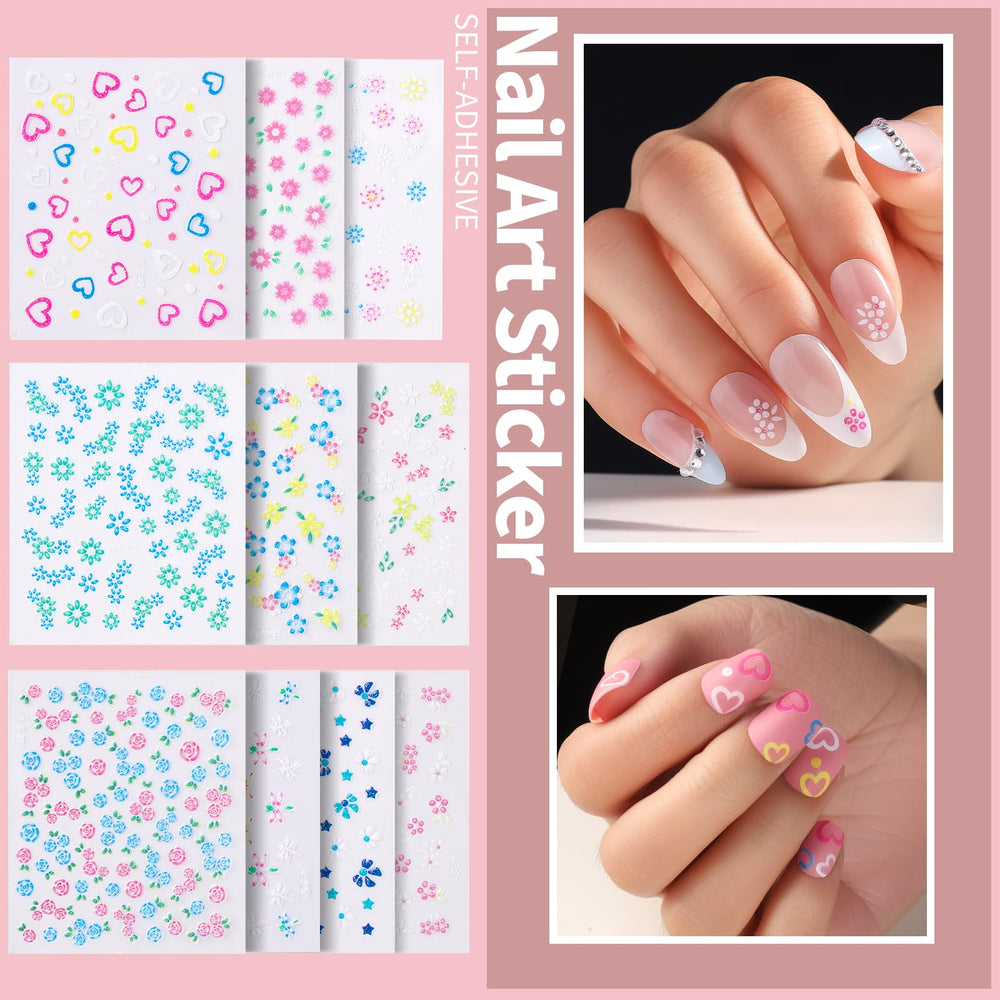Fandamei 3D charms and bow details to enhance nail designs