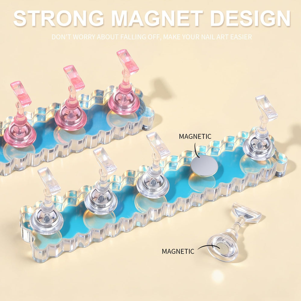 Fandamei clear pink holders fanned to show texture and easy grip