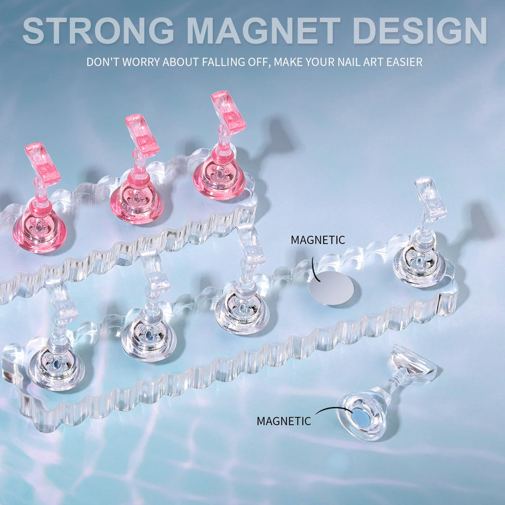 Fandamei clear pink practice holders grouped to show easy practice setup