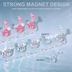 Fandamei clear pink practice holders grouped to show easy practice setup