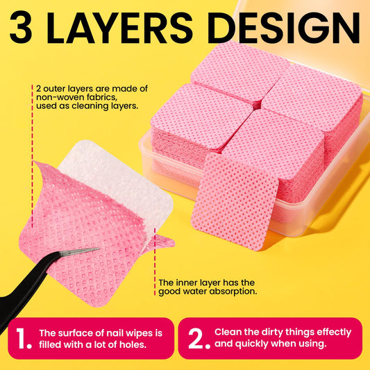 FANDAMEI close-up of pink soak-off clips illustrating secure fit and steady soak benefit