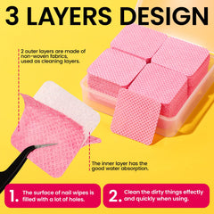FANDAMEI close-up of pink soak-off clips illustrating secure fit and steady soak benefit