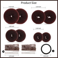 Fandamei close-up of nylon-fiber texture offering soft durable hold for comfortable buns