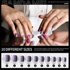 Fandamei color grid display with 24 small nails per shade for perfect size matching