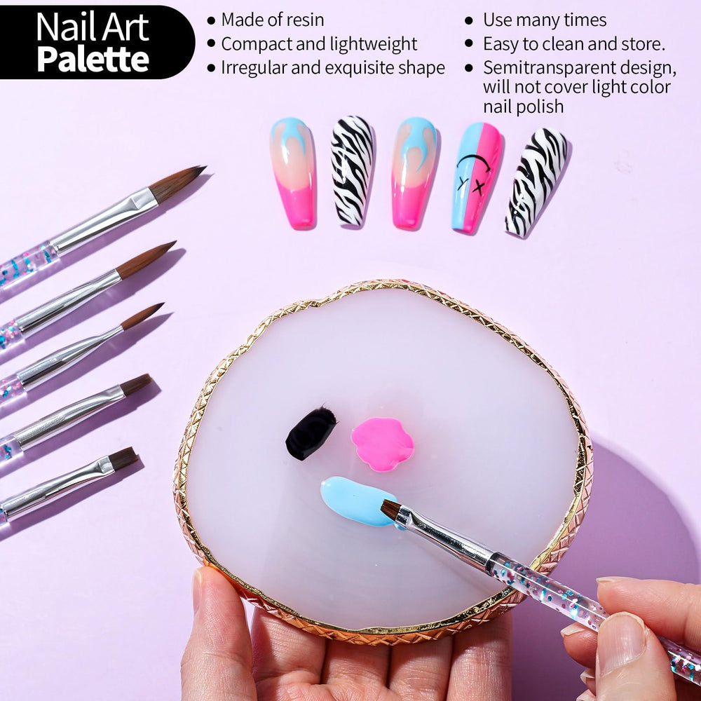 Fandamei complete kit staged on a nail station to illustrate salon-ready organization and workflow