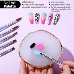 Fandamei complete kit staged on a nail station to illustrate salon-ready organization and workflow