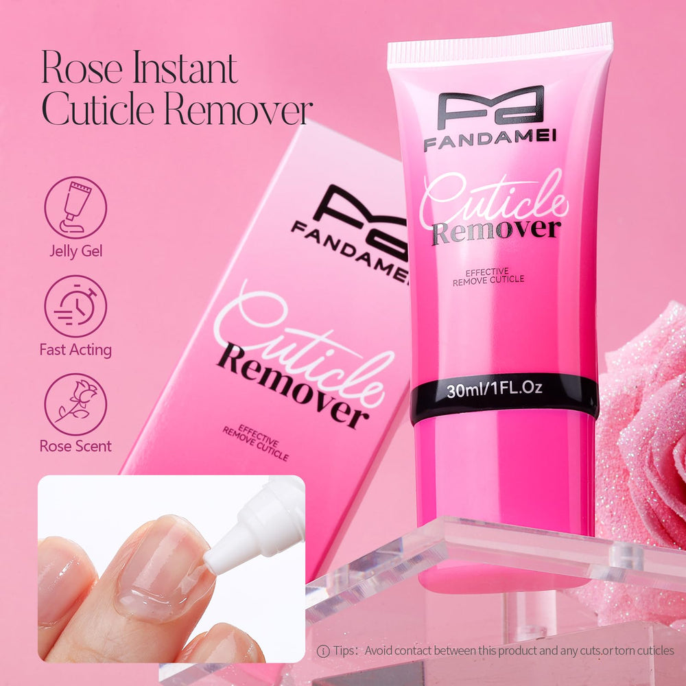 Fandamei cuticle oil brush applicator illustrating precise hydration and nourishment