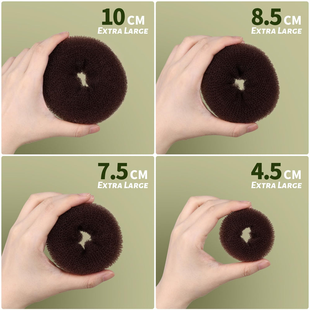 Fandamei arranged donuts showing sizes for choosing proper bun volume