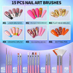 FANDAMEI double-ended dotting tools showing varied tip sizes for consistent dots