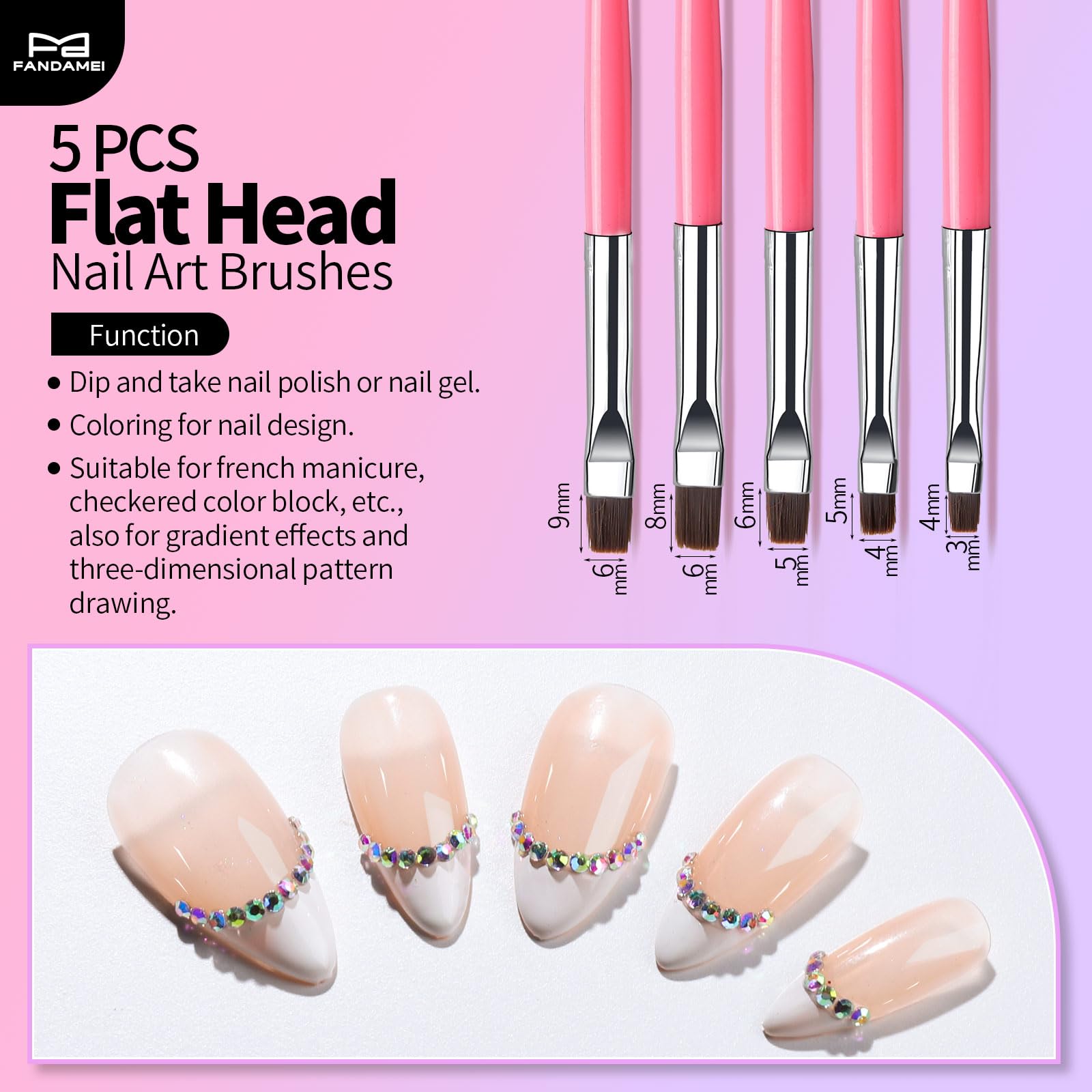 Fandamei dotting tools detail showing double-ended metal tips for consistent dots
