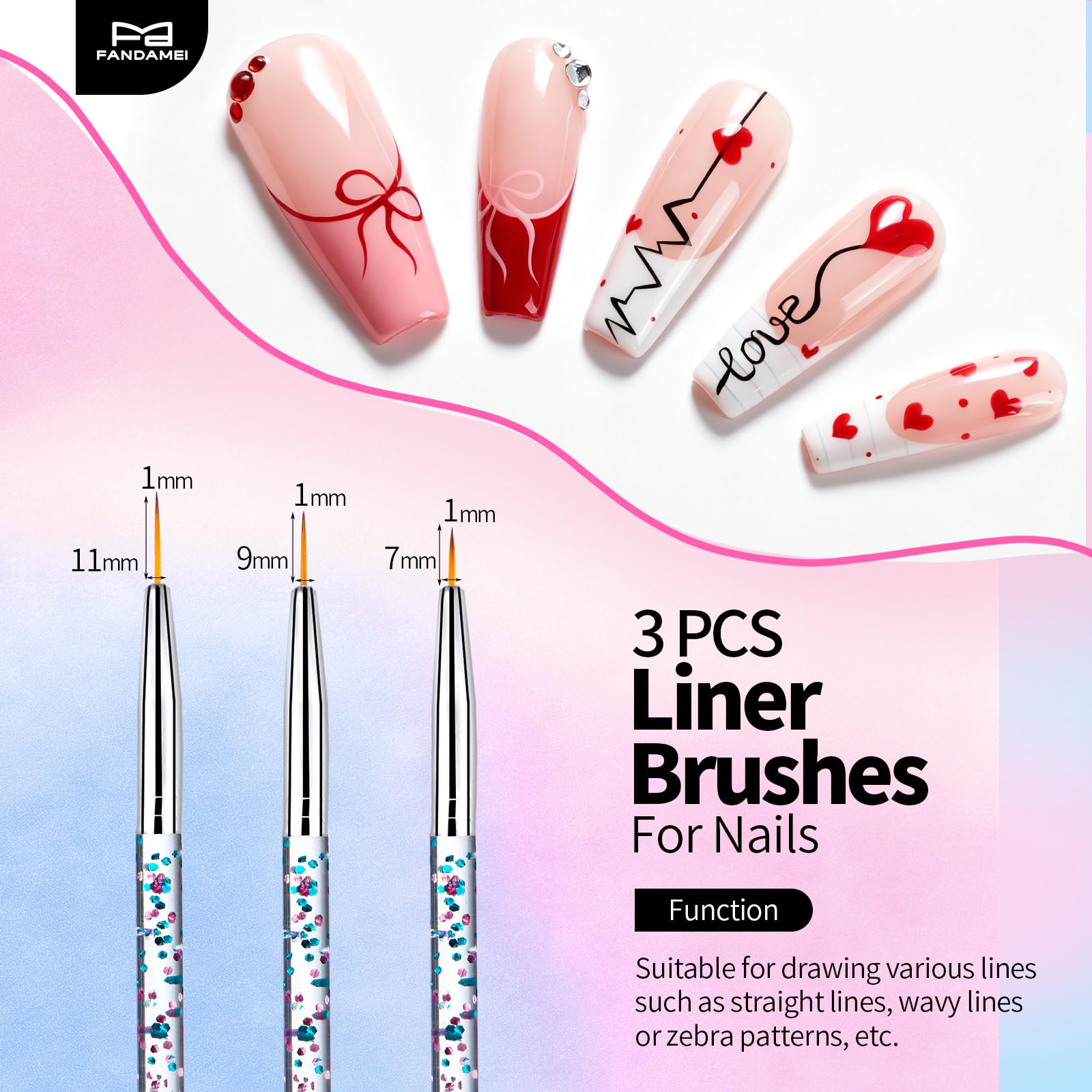 Fandamei detailed shot of double-ended dotting tools highlighting consistent dot sizes for decoration
