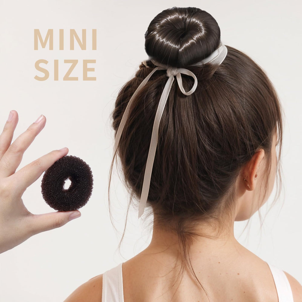 Fandamei elastics and bobby pins arranged to show secure styling support