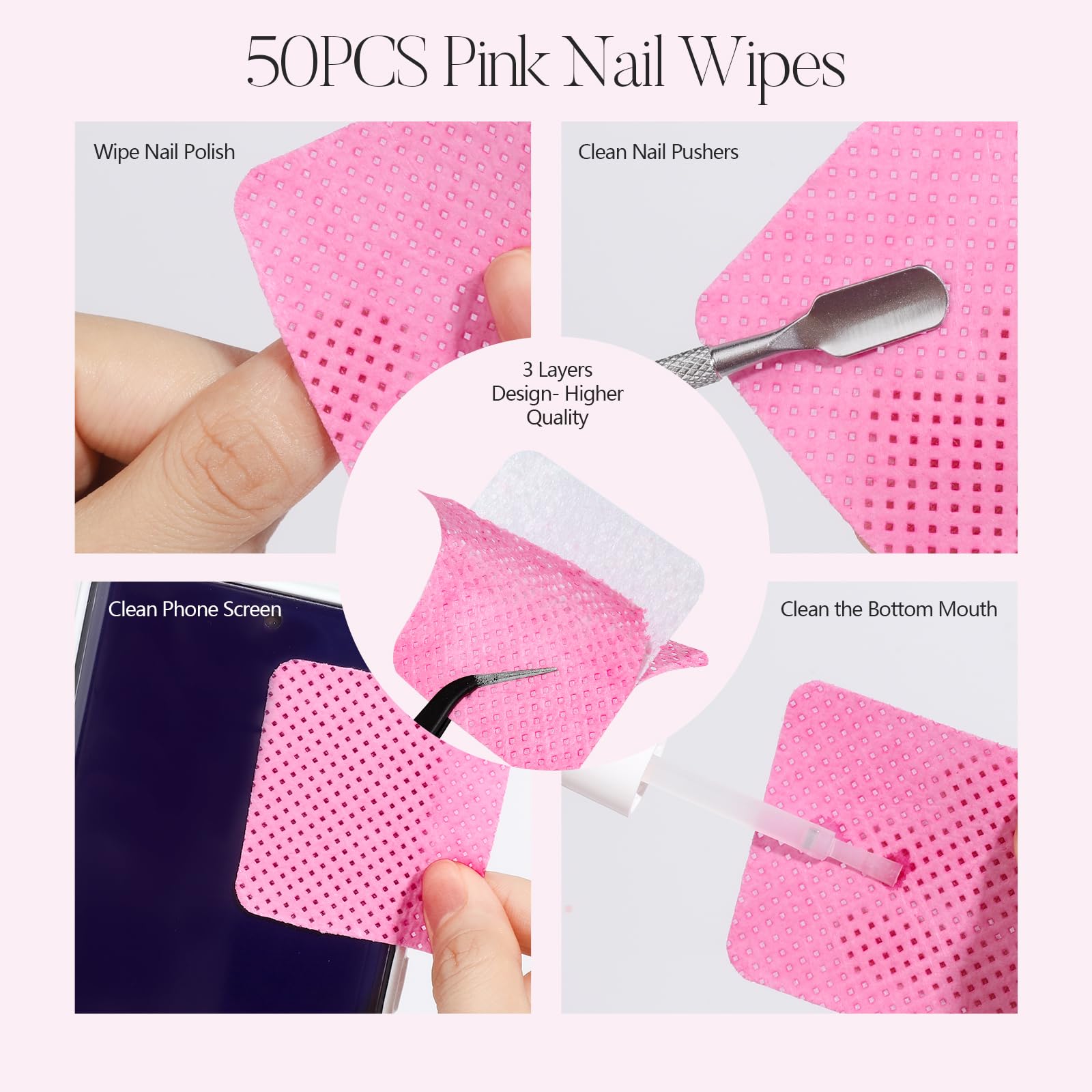 Fandamei glass nail file and three-sided buffer detail for smooth shaping