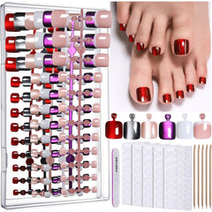 Fandamei boxed kit front view showing nails and tools for easy travel